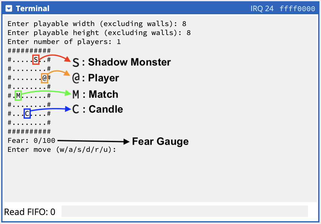 RISCV Shadow Game interface